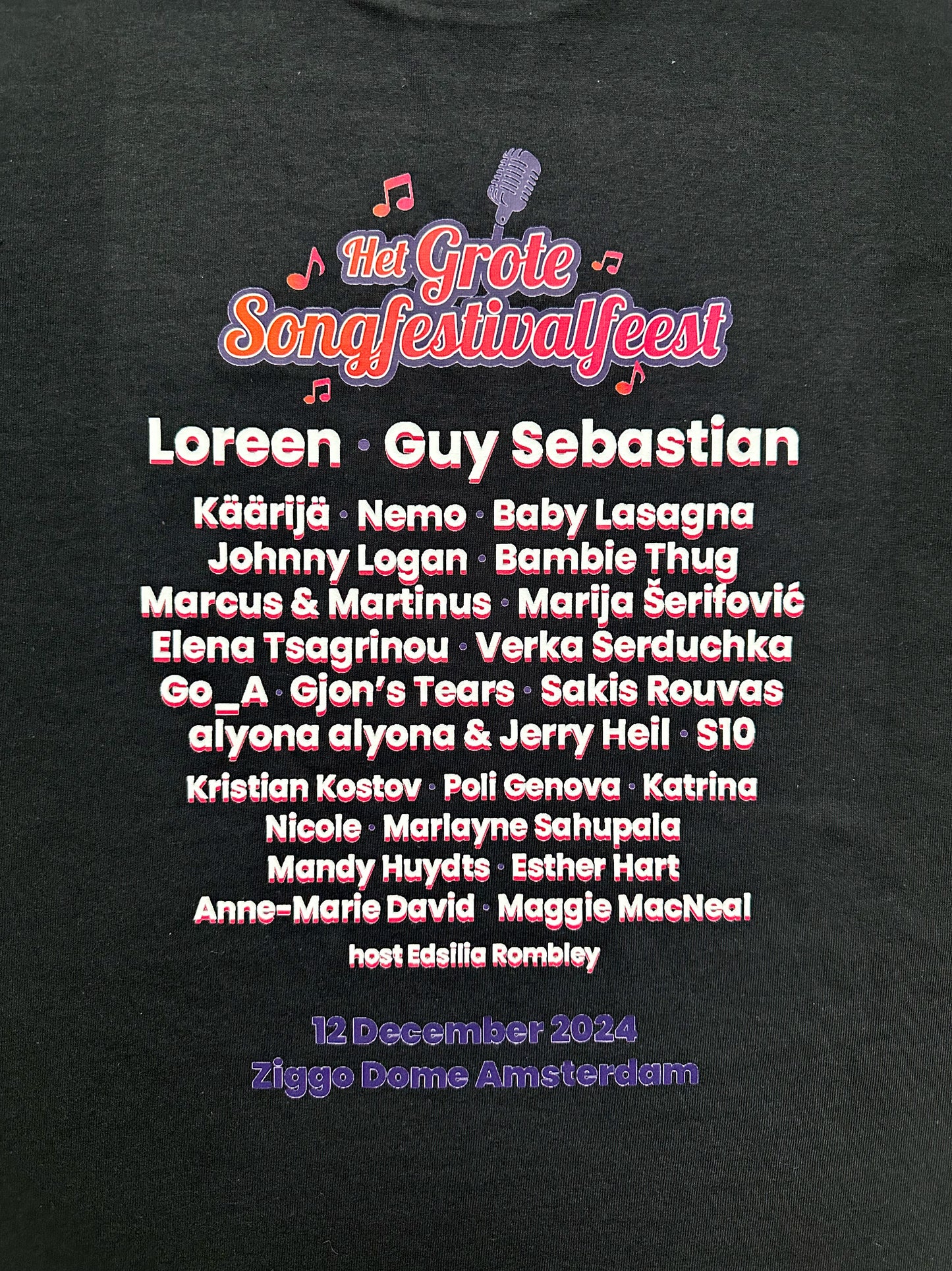 HGSF 2024 line up t-shirt